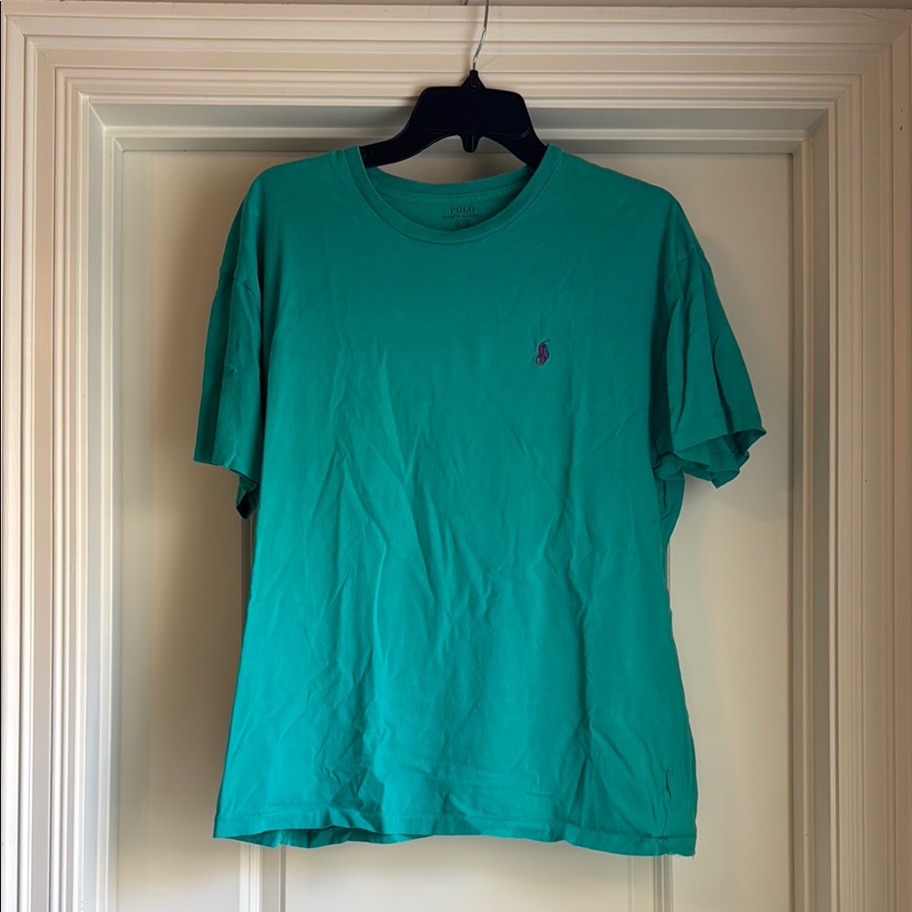 Polo by Ralph Lauren Men's Teal Short Sleeve Tee